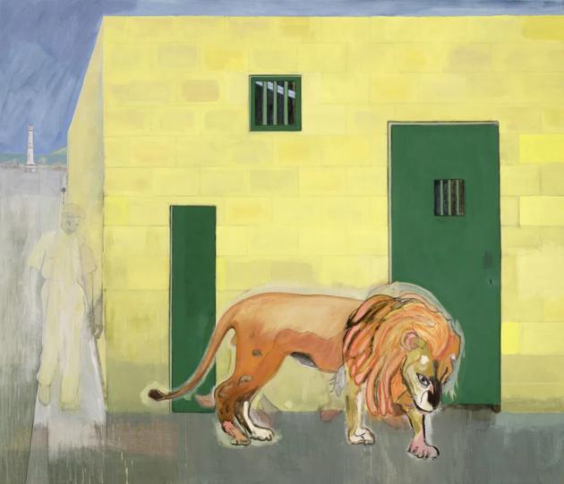 Peter Doig, “Rain in the Port of Spain (White Oak)” (2015)