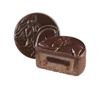 黑松露甜杏黑巧克力月饼形糕点