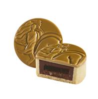 生姜芒果黑巧克力月饼形糕点