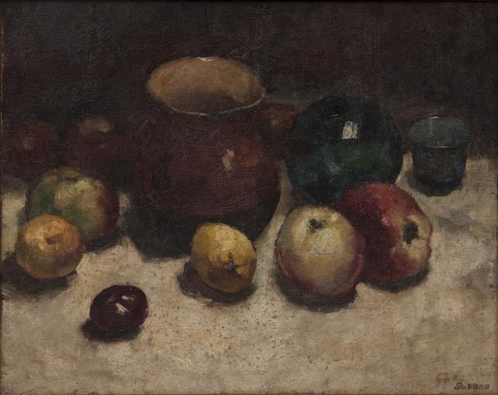 吴作人Wu Zuoren,静物Still Life,布面油画Oil on Canvas,45X55cm,1934