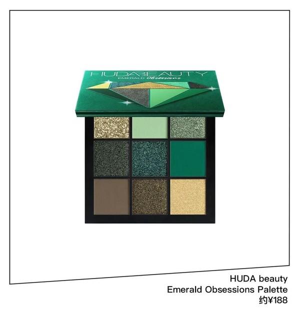 HUDA beauty绿色系眼影盘