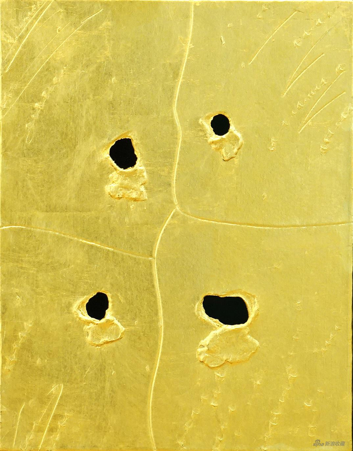 四个a面_41x32CM_日本纸,18k金箔_1988