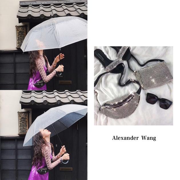 虞书欣背alexander wang包包