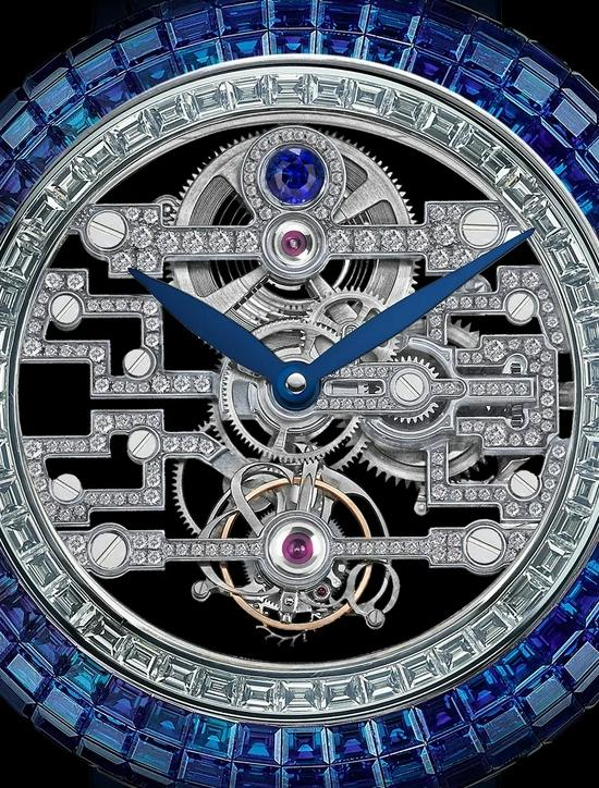 Jacob & Co.杰克宝Brilliant系列Art Deco腕表蓝宝石款
