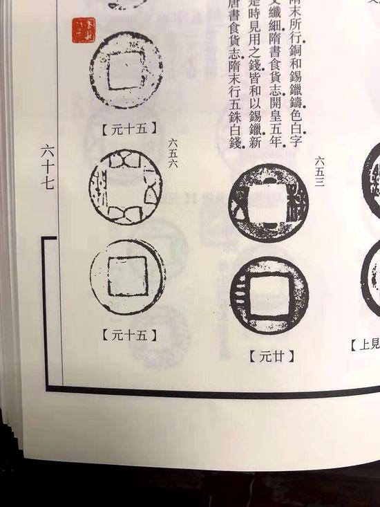 (图1-2:《历代古钱图说原物》中的拓片)