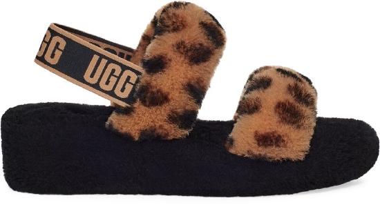 UGG®淡糖果色欧耶毛茸拖鞋(动物纹款)