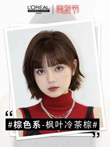 (图:欧莱雅PRO秋冬发色潮流趋势-棕色系)