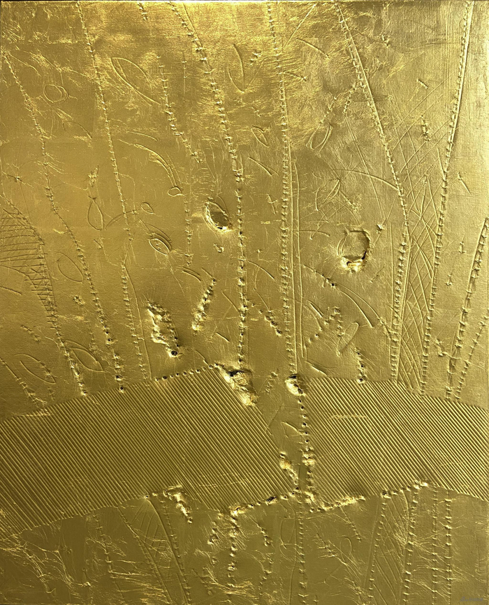 幽梦_53x66cm_日本纸,18k金箔_1989