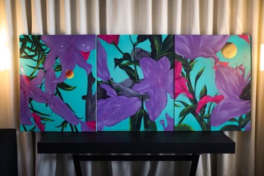 艺术家林子楠作品《花·袭》