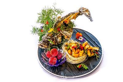 广州大学城雅乐轩酒店的杨梅伴藤椒斑球