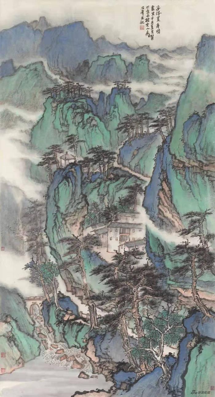 石峰 安得置身图画里 136cm×68cm
