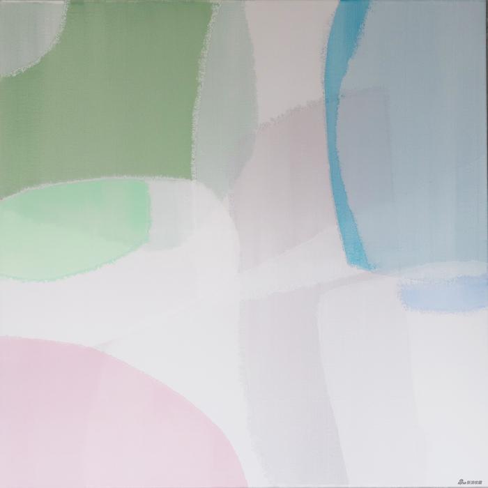 李婧 调色板 XXIV 布面丙烯 80x80cm 2021