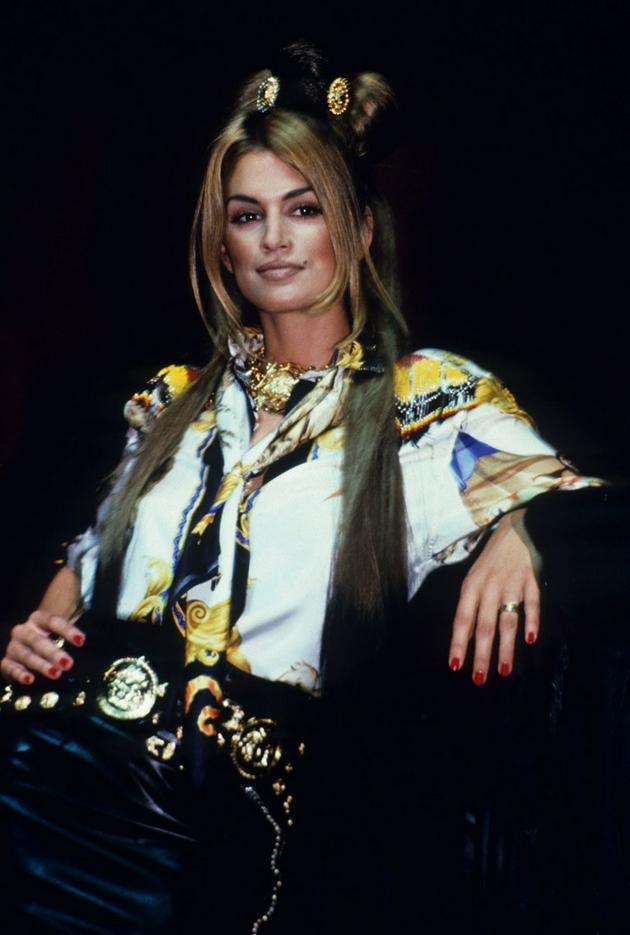 Cindy Crawford 1993春夏Versace后台