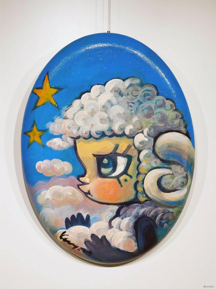 Molly《羊年》40X30cm 深 3cm 丙烯