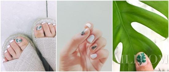 森女风仙气美甲 让指尖感受大自然