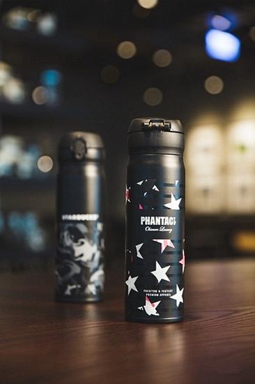 星巴克 X 周杰伦旗下潮牌 PHANTACi 合作款桃红闪亮之星保温杯