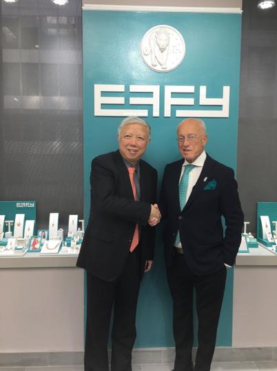 章晨先生在美国EFFY总部与品牌创始人进行招商交流