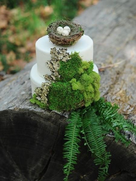 10款绿色森系蛋糕 让你的婚礼更加怡人