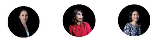 三位调香师Calice Becker、Shyamala Maisondieu及Nad&eGrave;ge Le Garlantezec