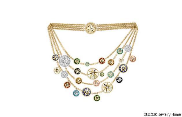 Dior迪奥ROSE DES VENTS系列项链 Dior迪奥ROSE DES VENTS系列项链,黄金,白金,钻石,硬宝石