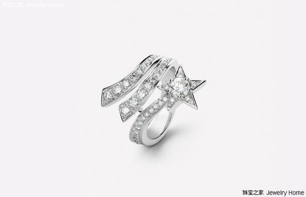 Chanel香奈儿Comete系列COMèTE系列戒指 Chanel香奈儿Comete系列COMèTE系列戒指,彗星图案,白18K金,钻石,售价:RMB 99,000