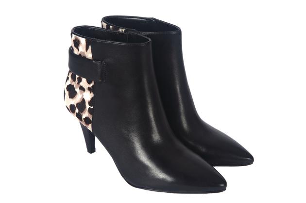 Nine West 豹纹拼接裸靴市场价1990元 小镇价499元