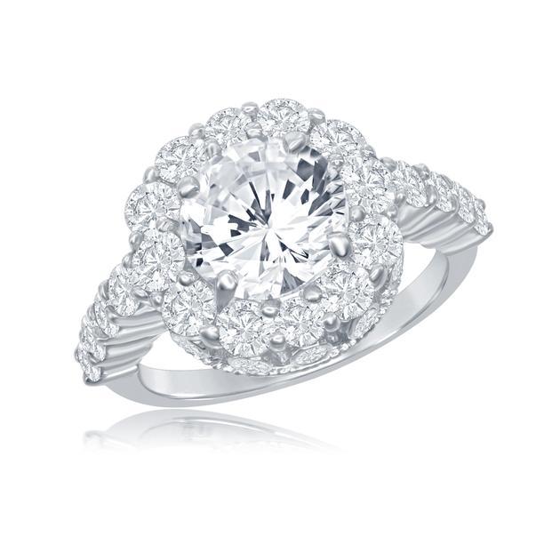 Forevermark Integré Opulence美钻戒指18K白金,钻石3.65克拉