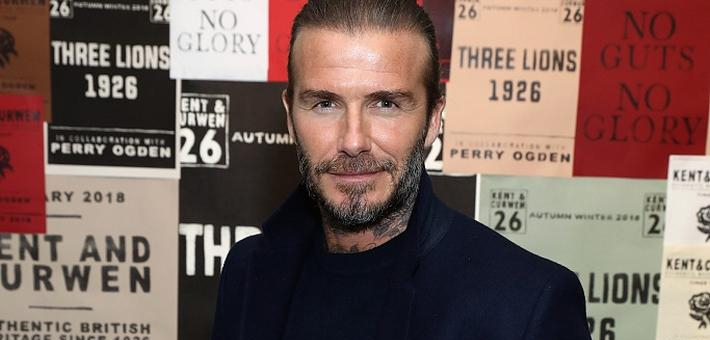 贝克汉姆携罗密欧亮相男装周