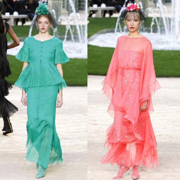 Chanel 2018春夏高级定制系列绚丽的配色