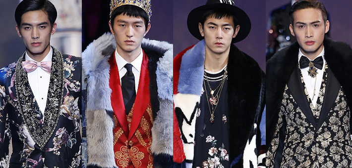 “中国4帅”米兰走秀