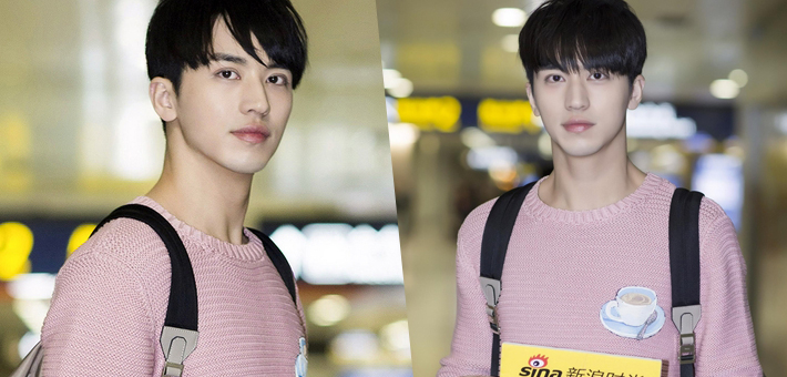 许魏洲变身粉嫩少年启程男装周