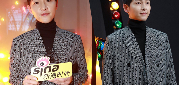 宋仲基大衣造型尽显男神本色