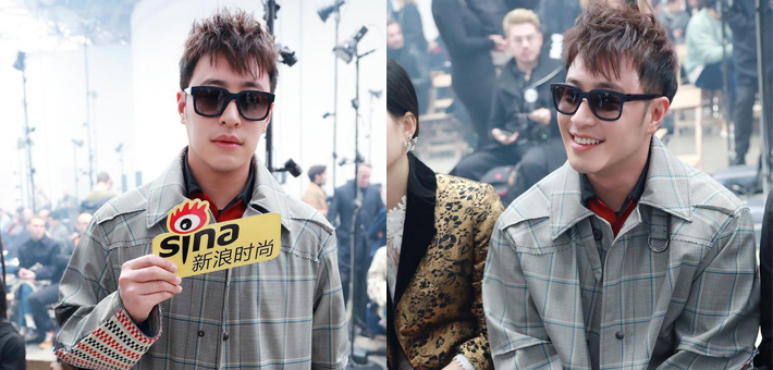 潘玮柏助阵Lanvin大秀头排落座