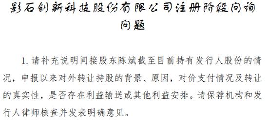 证监系统离职人员间接入股，科创板IPO交易所审核阶段未披露，注册阶段被问询