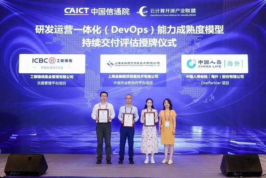 燃！工银瑞信通过DevOps持续交付标准3级评估，相关能力达到国内领先水平