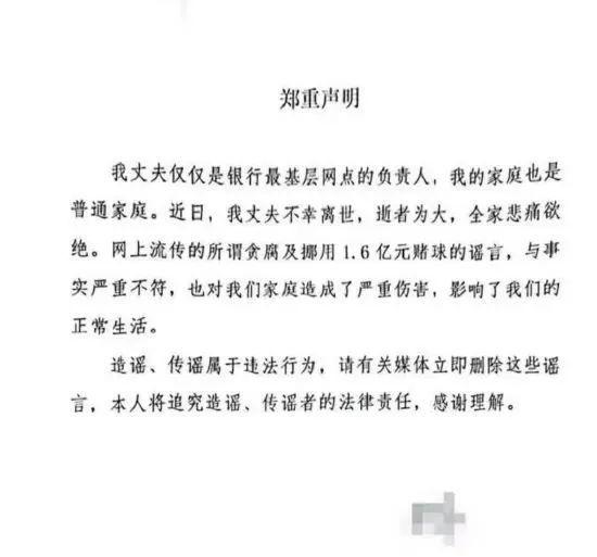 10倍大牛股涨停，钠离子电池暴涨，专家怒怼！银行网点行长挪用1.6亿公款赌球？家属紧急声明：谣言！追责！