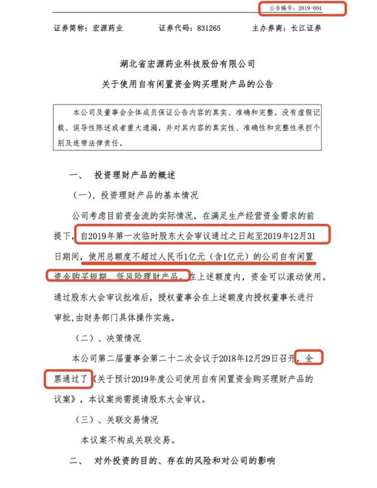 宏源药业 纳入壤污染风险管控 闲置资金购买理财 实控制人之一廖利萍履历疑“空白”