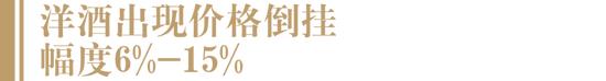 马爹利、轩尼诗、人头马等出现价格倒挂，幅度在6%-10%左右