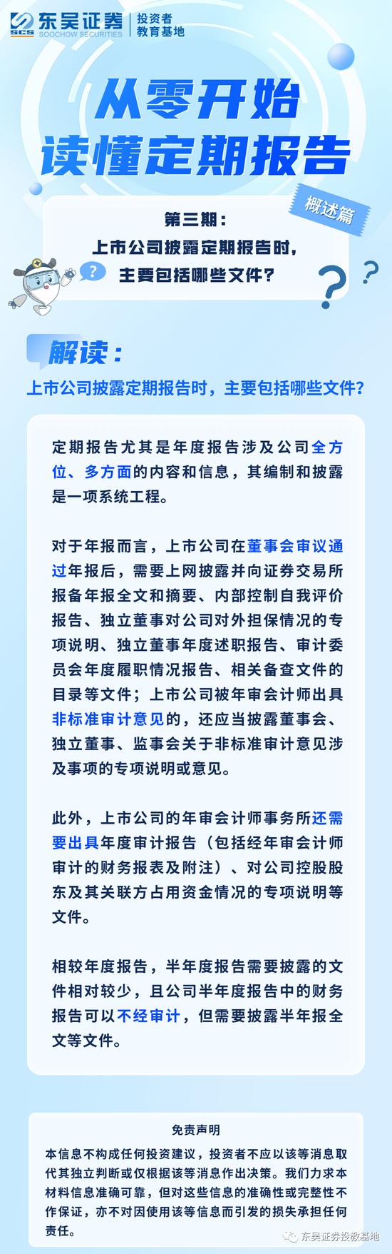 从零开始读懂定期报告|上市公司披露定期报告时 主要包括哪些文件？