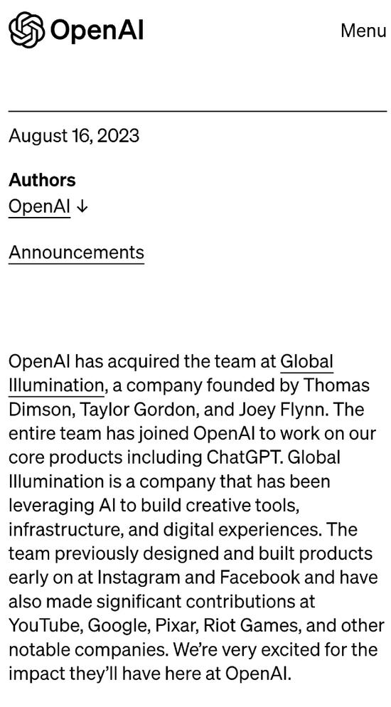 OpenAI买了一家游戏公司！团队仅8人，有何来头？