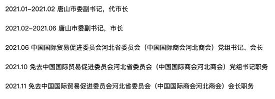 首次披露！履新唐山市市长未满5个月就卸任的厅官，已被拿下