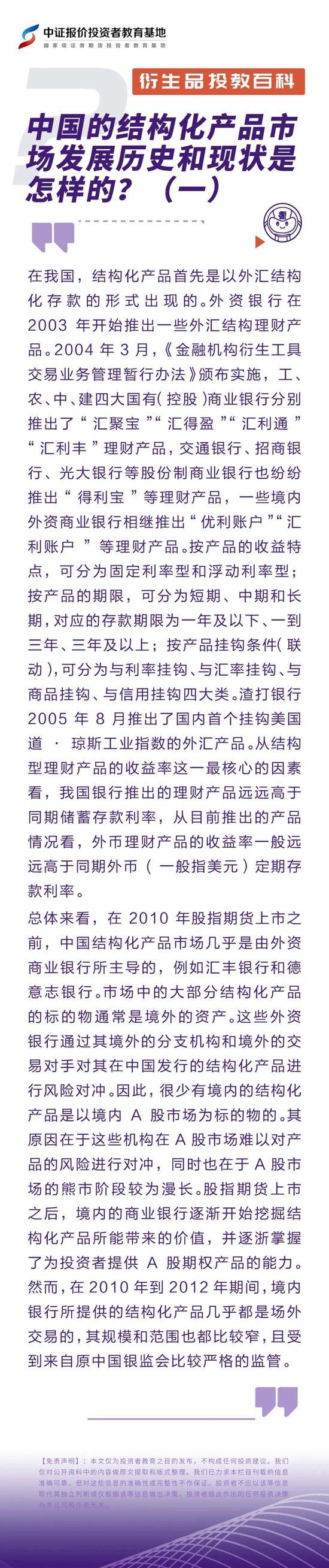 衍生品投教百科|中国的结构化产品市场发展历史和现状是怎样的？