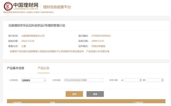 违背监管要求不披露实际业绩和持仓，北银理财产品让投资者吃哑巴亏