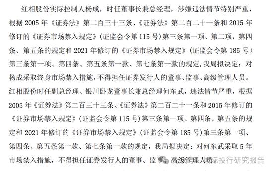 红相股份连续6年造假3次欺诈发行，父子套现6.4亿颐养天年，保荐人是中投证券和长江证券