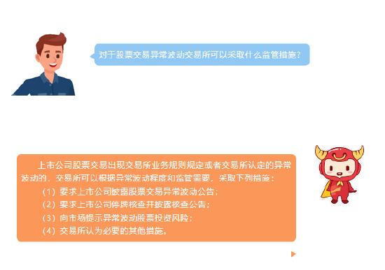 投教小课堂 | 对于股票交易异常波动交易所可以采取什么监管措施？