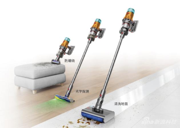 戴森V12 Detect Slim Nautik洗地吸尘器——“先干后湿”,科学清洁