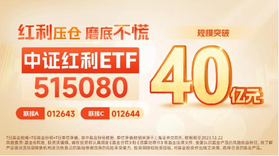 中证红利盘中创逾1年新低，中证红利ETF（515080）跌超2%伴随溢价放量，板块配置窗口或再临？