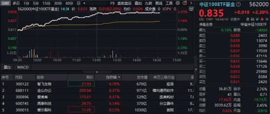 沪指站上2900点！核心资产全线回暖，中证100ETF基金（562000）劲涨超2%！机构：8月市场或迎来转机