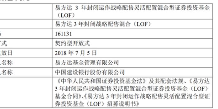 易方达基金发布战略配售基金成立公告:认购24