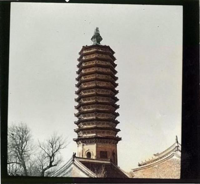 北京通州燃灯佛舍利塔老照片